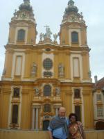 Waldir e Rosi, no Mosteiro de Melk, na Áustria.