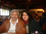 Marisa e Ivan no Jantar típico Húngaro.