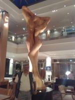 Bonita escultura, no hotel de Viena.