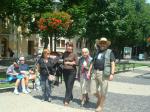 Neusa, Sueli, Ines e Ivan pelas ruas de Bratislava, capital da Rep. Eslováquia.