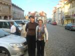 Sueli e Ligia, em passeio a pé pelas ruas de Praga, capital da Rep. Tcheca.