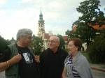 Ivan, Ary e Olga passeando pelas ruas de Praga, capital da Rep. Tcheca.