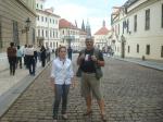 Ivan e Ana passeando pelas ruas de Praga, capital da Rep. Tcheca.