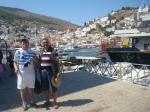 Iuri e Ivan na Ilha grega de Hydra.