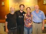 Pedro, Andrei, Schirley e Affonso no Hotel em Atenas.