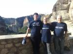 Iuri, Pedro e Grezzana em Meteora.