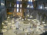Interior da Basílica (Museu) Santa Sofia em Istambul.