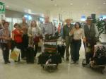 No aeroporto de Atenas.