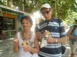 Odila e Bruno em Atenas.