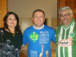 Marisa, Marcio e Ivan no Centro Diocesano de São Francisco Javier, em Javier.
