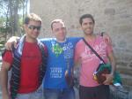 Jovens antes da missa em Javier.