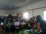 Antes da saída, pausa para o almoço no Centro Diocesano de Javier.