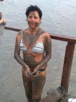 Cida no Mar Morto.