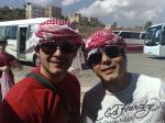Rafael e Eduardo na Jordania.