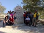 Grupo no Monte Nebo, local onde Moisés avistou a Terra Prometida, desde a Jordân