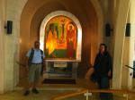 Ivan e Marisa na Igrjeja de São Pedro em Galicantu, em Jerusalém.