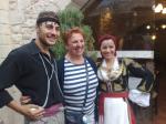 Gilda, após show típico grego na Ilha de Creta.