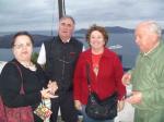 Rosa, Eloi, Vilma e Dario na Ilha de Santorini.