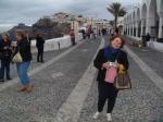 Marilena na Ilha de Santorini.