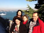 Marilena, Marisa, Sonia e Cabral no Palácio de Topkapi.