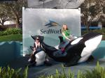 Caroline e Marlova no Sea World.