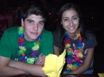 Roberto e Helen em jantar havaiano, no Sea World.
