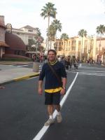 Claudio no Universal Studios.