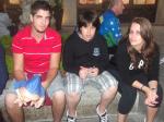 Willian, Moises e Mariana no Universal Studios.