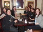 Grupo em jantar no Hard Rock Cafe.