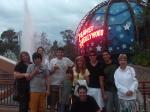 Grupo em frente ao Planet Hollywood.