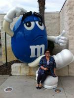 Juliana na loja da M&M's, no shopping Flórida Mall..