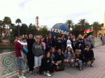 Grupo na chegada ao Universal Studios.