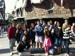 Grupo na Terra do Harry Potter, na Island of Adventure.