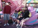 Willian, Roberto, Bianca e Isabella na Island of Adventure.