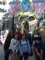 Helen, Willian, Iuri, Isabella, Mariana, Debora e Moises na Island of Adventure.