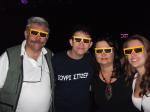 Ivan, Iuri, Marisa e Mariana em atração 3D do Michael Jackson, no Epcot.