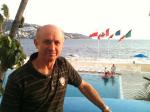 Waldemar, na chegada ao Hotel Elcano em Acapulco.