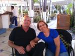 Antonio e Teca, na chegada ao Hotel Elcano em Acapulco.