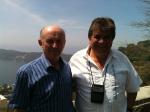Waldemar e Alfredo passeando por Acapulco.