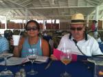 Ivanira e Puhl no restaurante do nosso Hotel Elcano, em Acapulco.