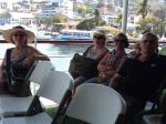 Derva, Nilva, Teca e Antonio a bordo do Acarey, em Acapulco.