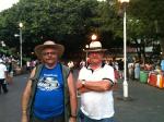 Ivan e Puhl no centro de Acapulco.