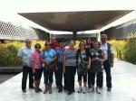 Grupo no Museu Nacional de Antropologia do México.