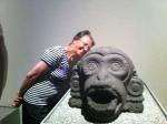 Humilde na visita ao Museu Nacional de Antropologia.
