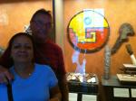 Puhl e Ivanira na visita ao Museu Nacional de Antropologia.