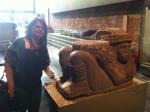 Marisa na visita ao Museu Nacional de Antropologia.