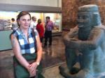 Nilva na visita ao Museu Nacional de Antropologia.
