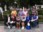 Grupo na Praça Central de Puebla.
