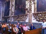 Grupo visitando a Capela de N. Sra. do Rosário em Puebla.