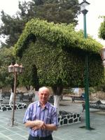 Waldemar no patio da Igreja Sta. Maria de Tonantzintla.